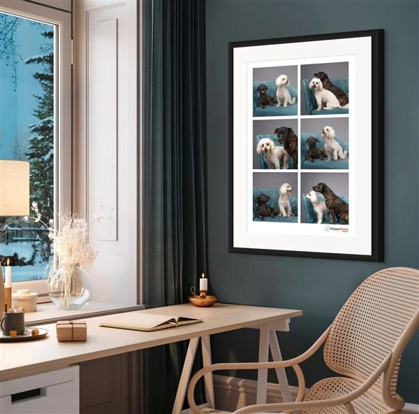 Dogs Wall art Dogs portrait wall art by Happy Paws Studio