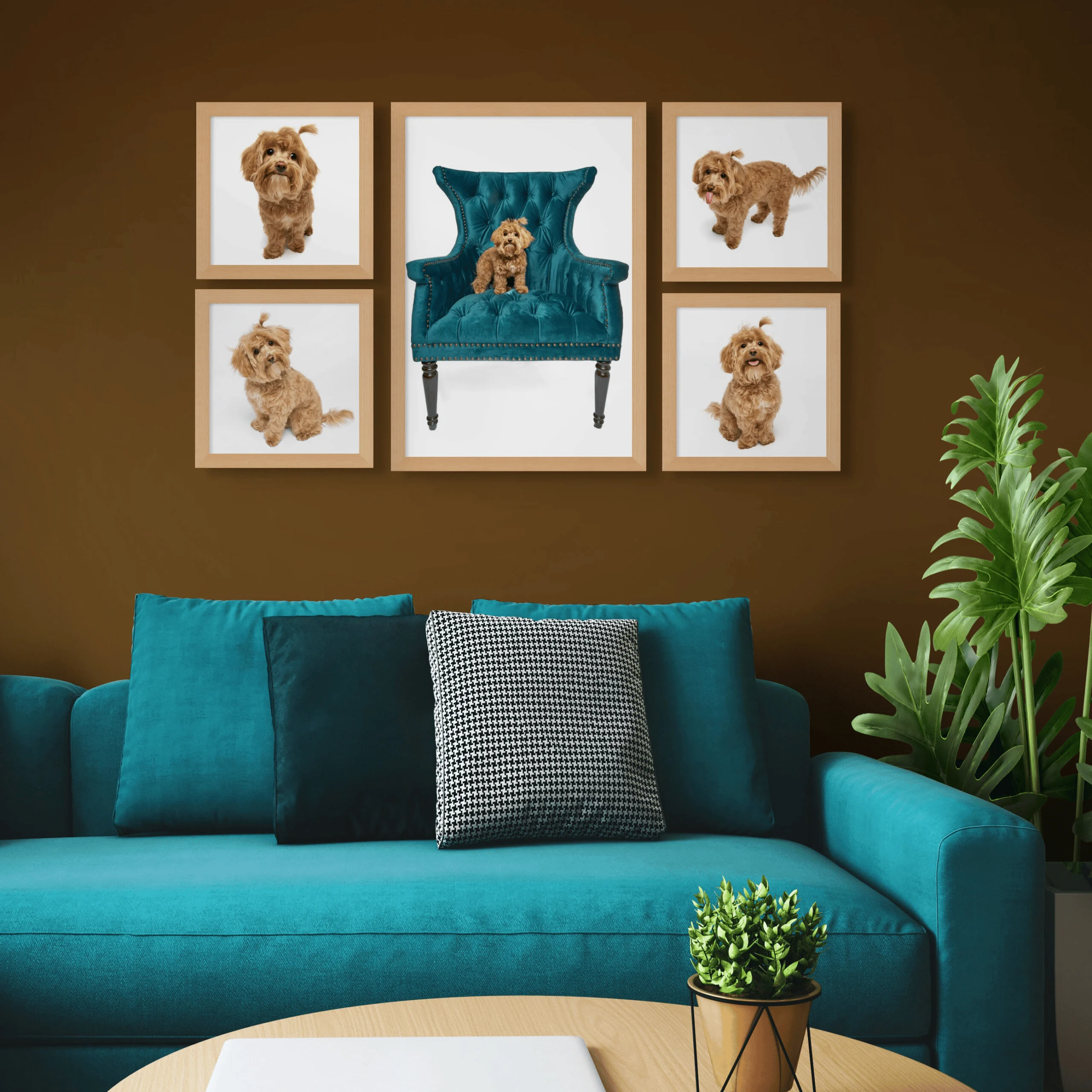 Professional pet portraits wall art