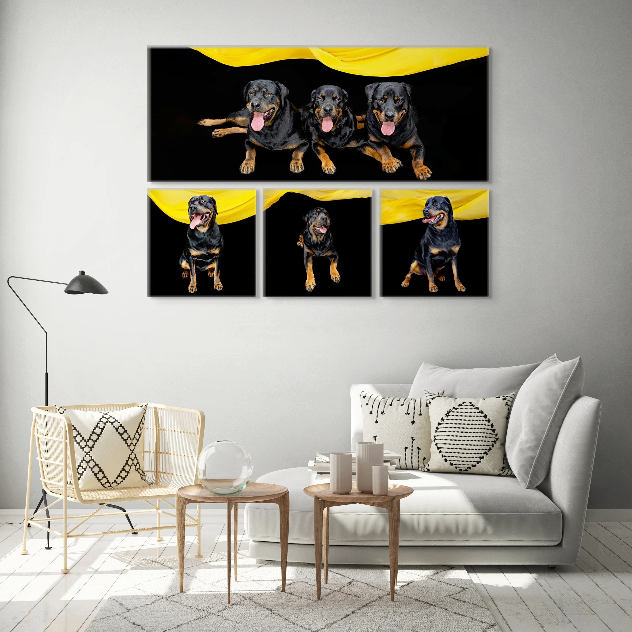 The Good Dogs Collection Happy Paws Studio Wall art with pet photographies that captures your dog personality